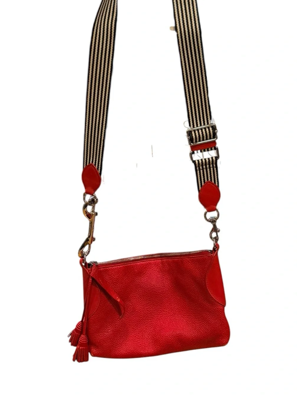 Rebecca Minkoff Red Pebbled Leather Crossbody Bag